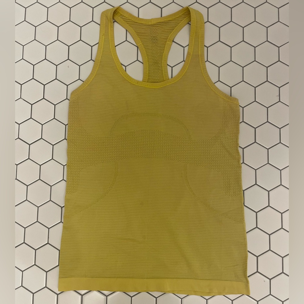 Lululemon Yellow Swiftly Tech Tank Top Size 6